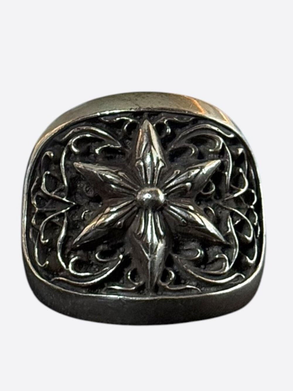 Chrome Hearts Silver Oval Star Ring